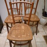 Set of six bistro chairs