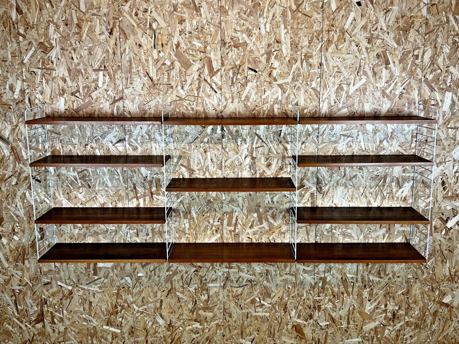 60s 70s teak string shelf module by Kajsa & Nils "Nisse" Strinning Sweden 60s