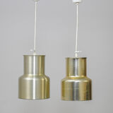 Paire de suspensions vintage en or