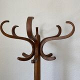 Wooden parrot coat rack