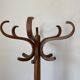 Wooden parrot coat rack