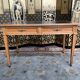 Bureau plein de style Louis XVI cuir noir