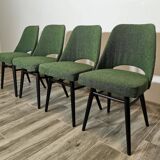 Dining Chairs by Radomir Hoffman for Ton, 1950s, Set of 4