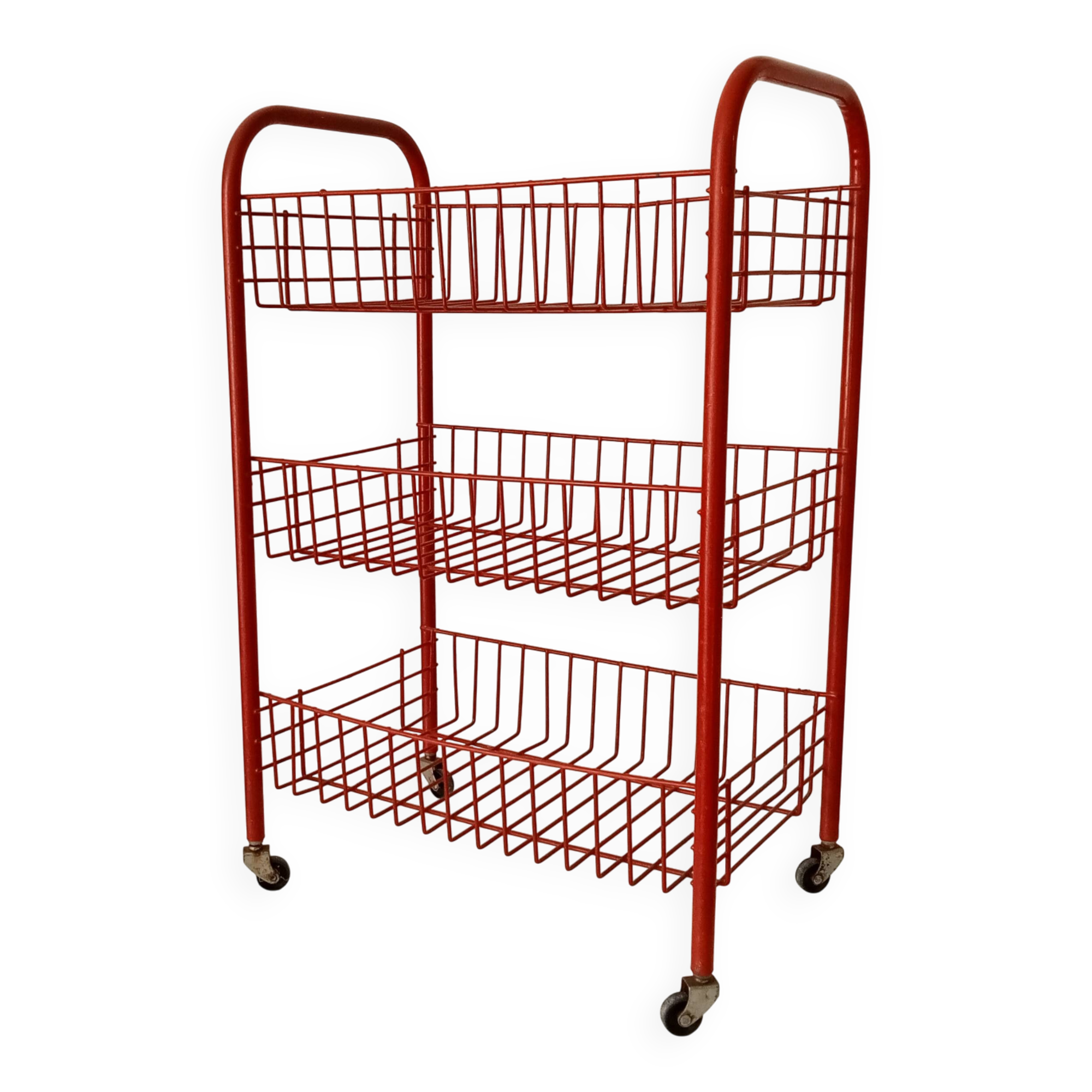 Vintage rolling dessert trolley