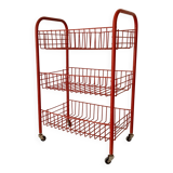 Vintage rolling dessert trolley