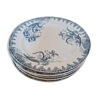 Set of 6 plates in iron earth