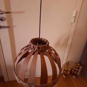 Scandinavian wooden slat suspension
