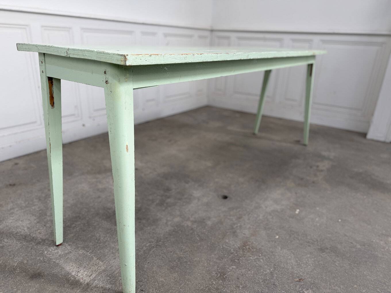 Table console vert d'eau 1950