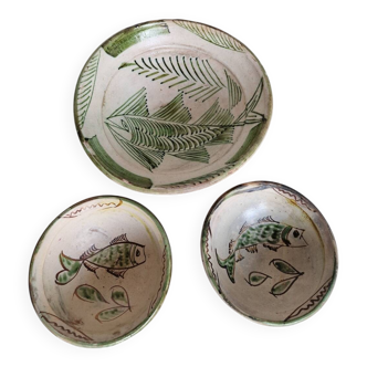 Salad bowl with 2 bowls Pisac Cusco Peru