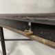 Table basse en verre style industriel