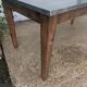 Grande table dessus zinc