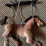 Wooden puppet horse