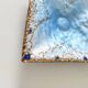Light blue enamel catch-all tray