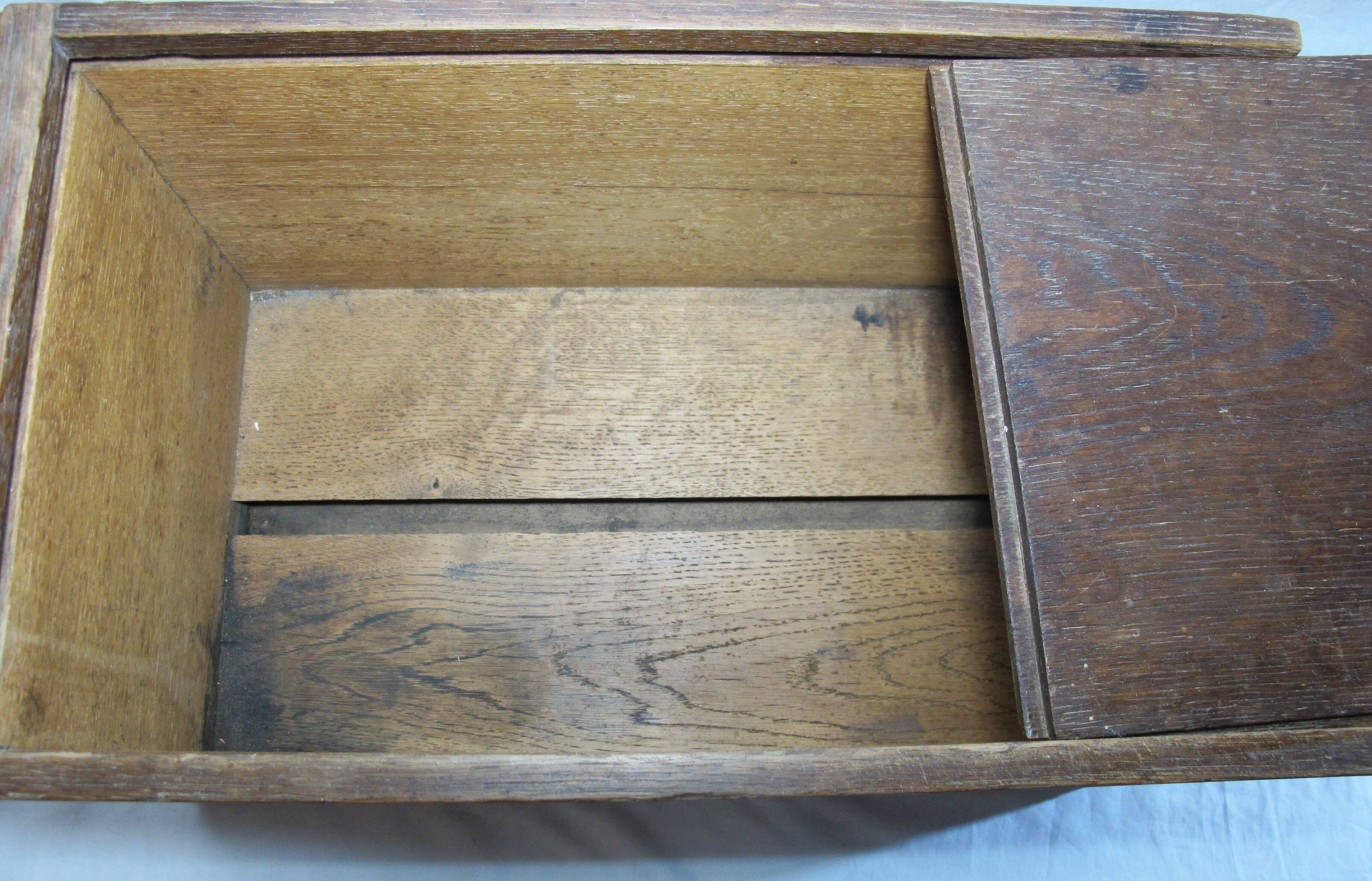 Large oak storage box