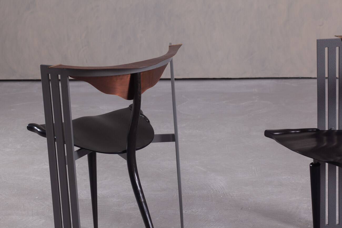 Postmodern Ota Otanek chair by Borek Sipek for Vitra, Germany 1990s set of 2