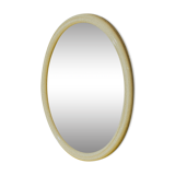Oval off-white mirror, 38x30 cm