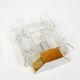 Pair of brass and glass wall lamps by Doria Leuchten