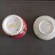 Cup and saucer in glazed ceramic end 19th