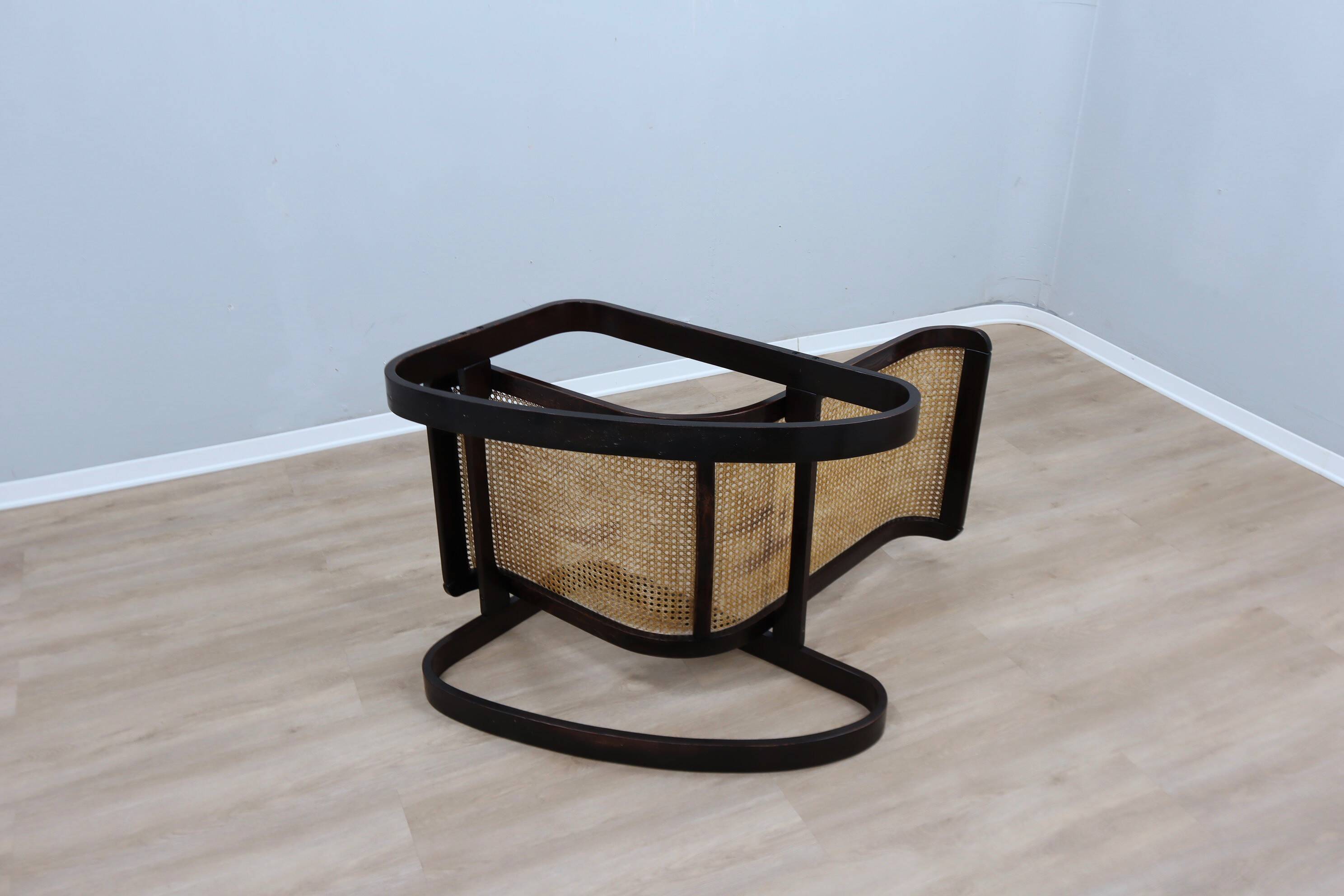 Vintage "DONDOLO" rocking chair Luigi Crassevig 1970s