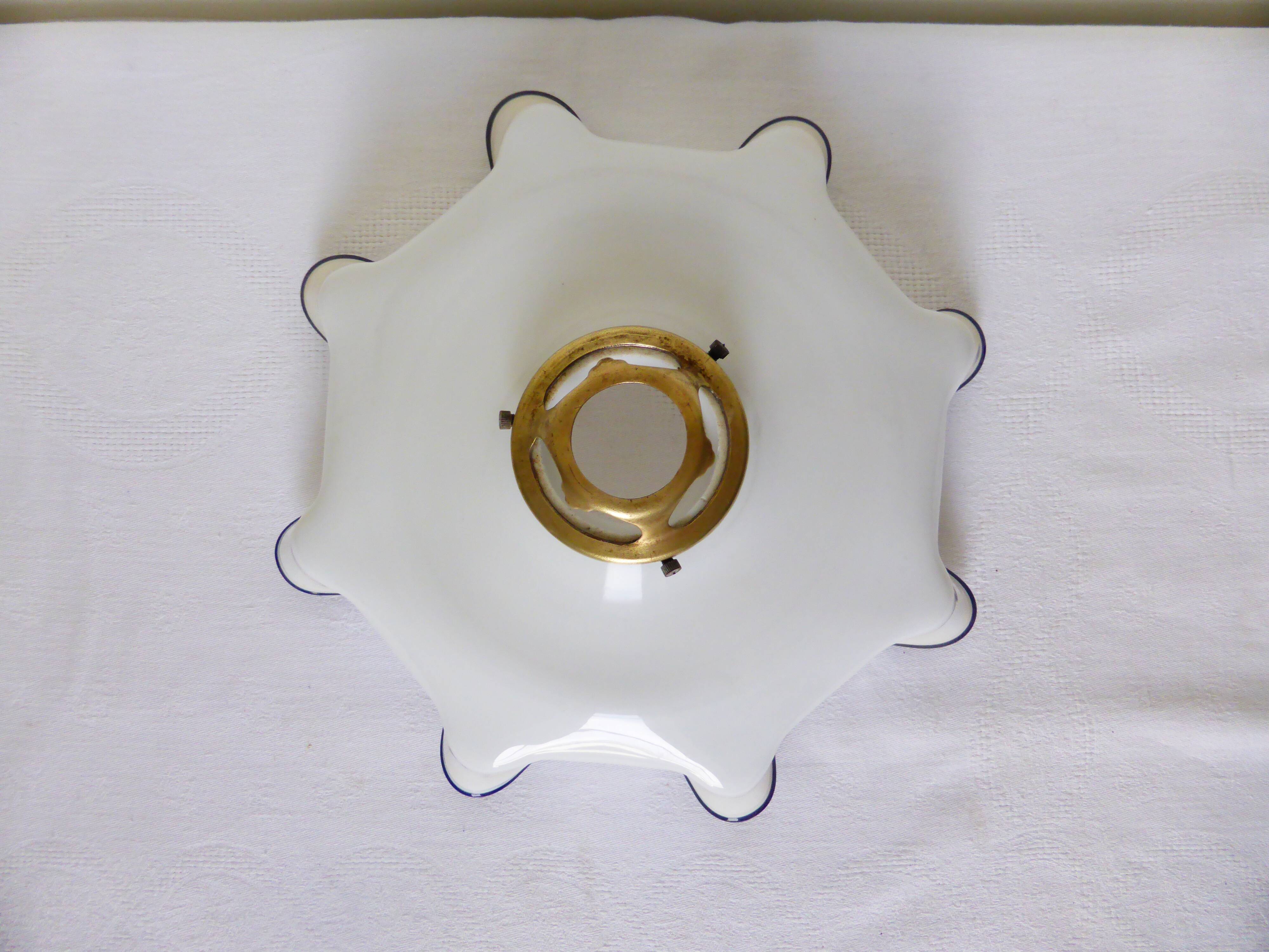 vintage opaline glass lampshade 2101100