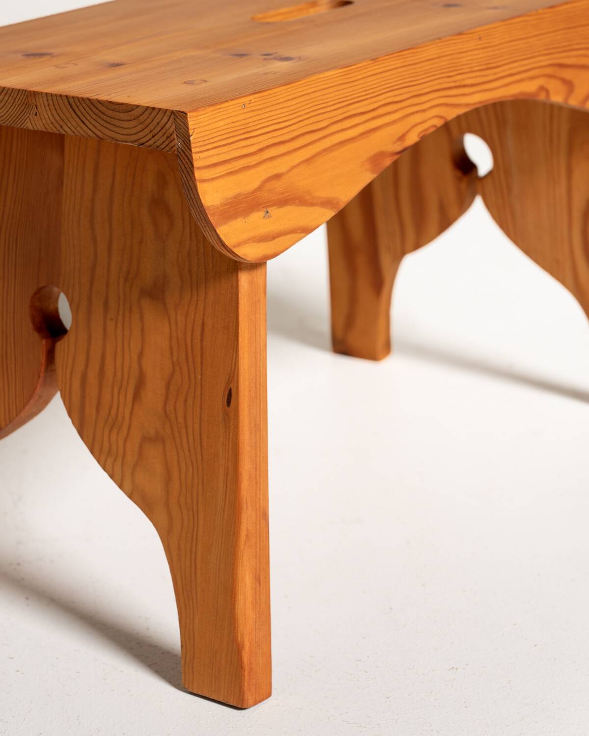 Pine stool, Sweden, 1960s
