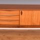 Restored Long EON Elliots of Newbury Teak & Zebrano Long Retro RHF Sideboard