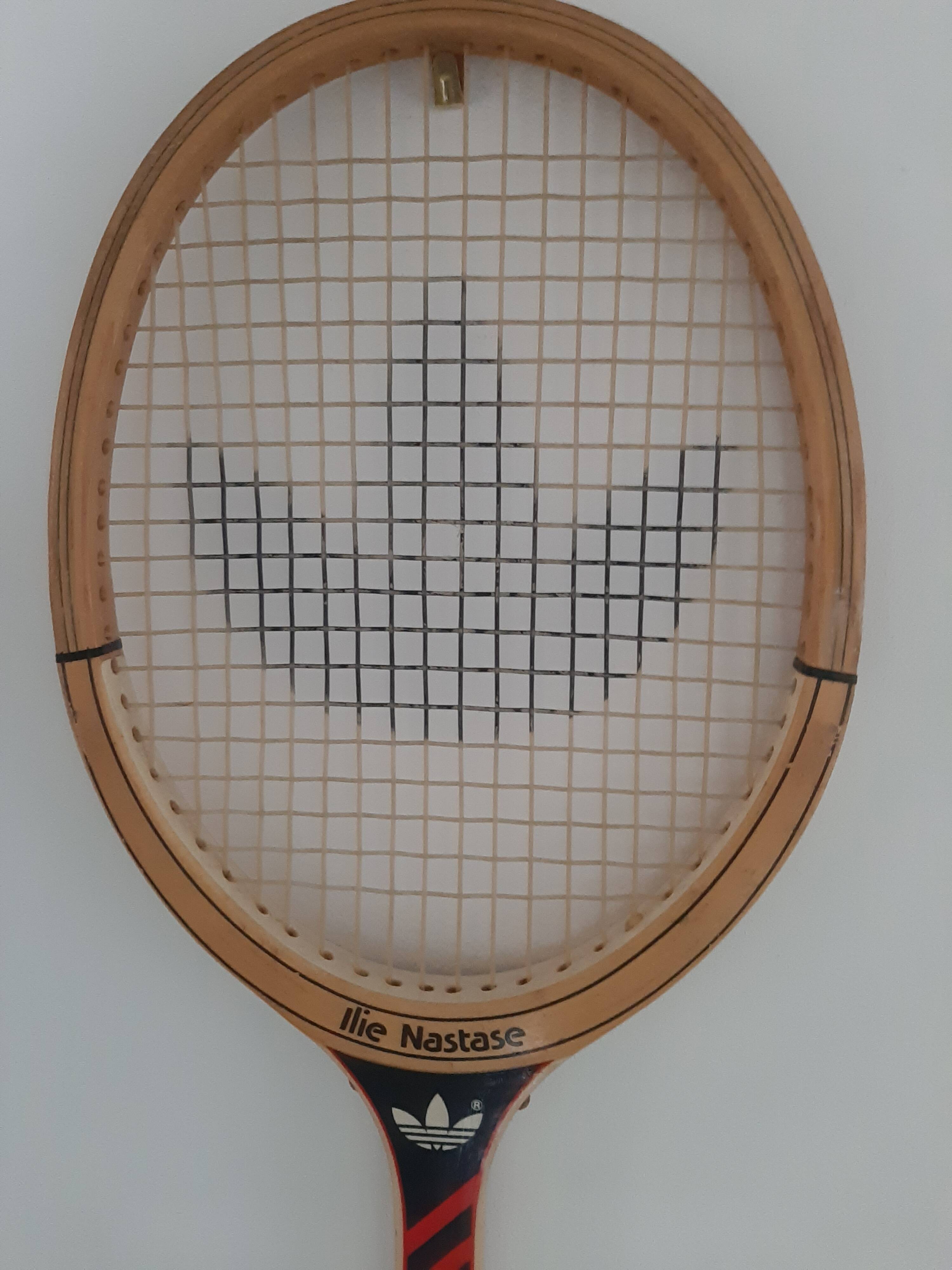 Vintage tennis racket adidas Ilie Nastase