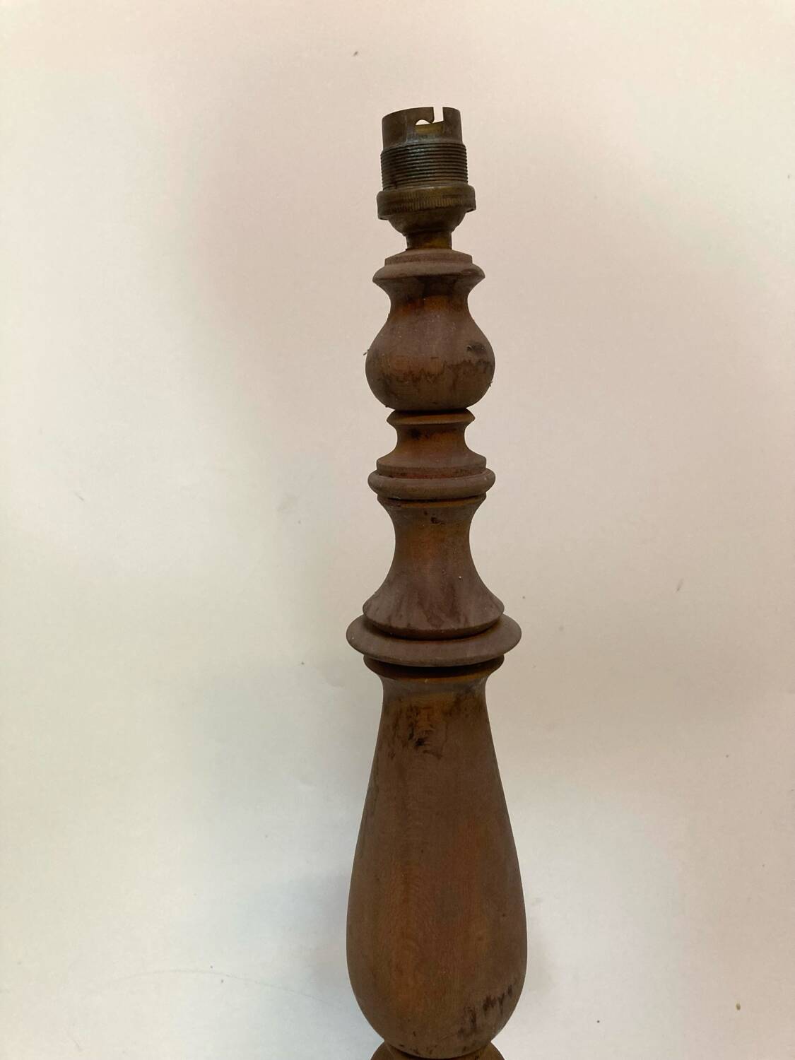 Large wooden lamp base