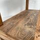 Establishment / console in raw wood