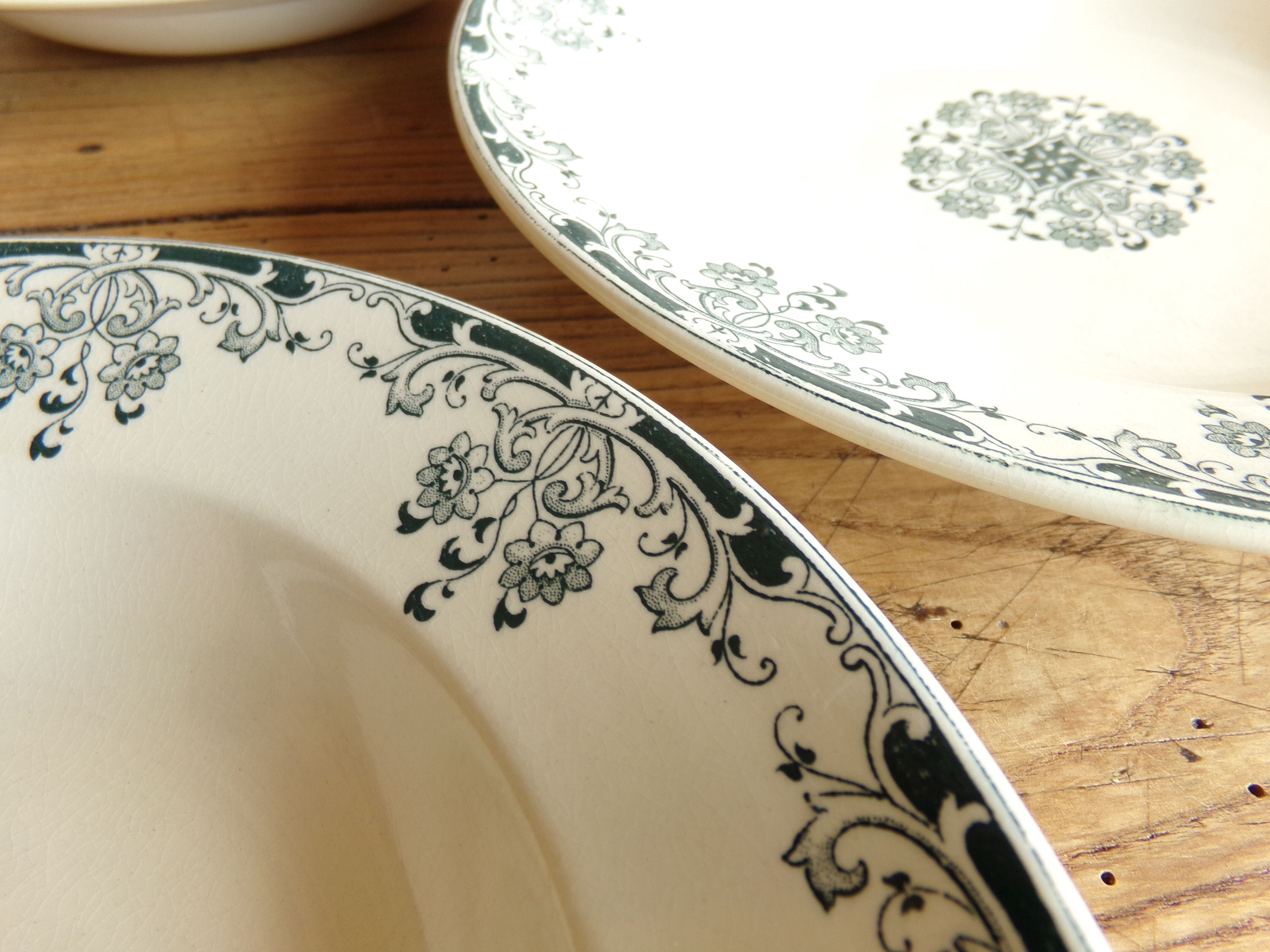 4 hollow plates model "Mignon" Sarreguemines