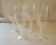 6 champagne flutes in blown glass