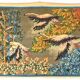 Tapestry by Robert Debiève "The flight of flamingos"
