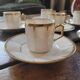 Limoges gilt porcelain coffee set — 6 cups