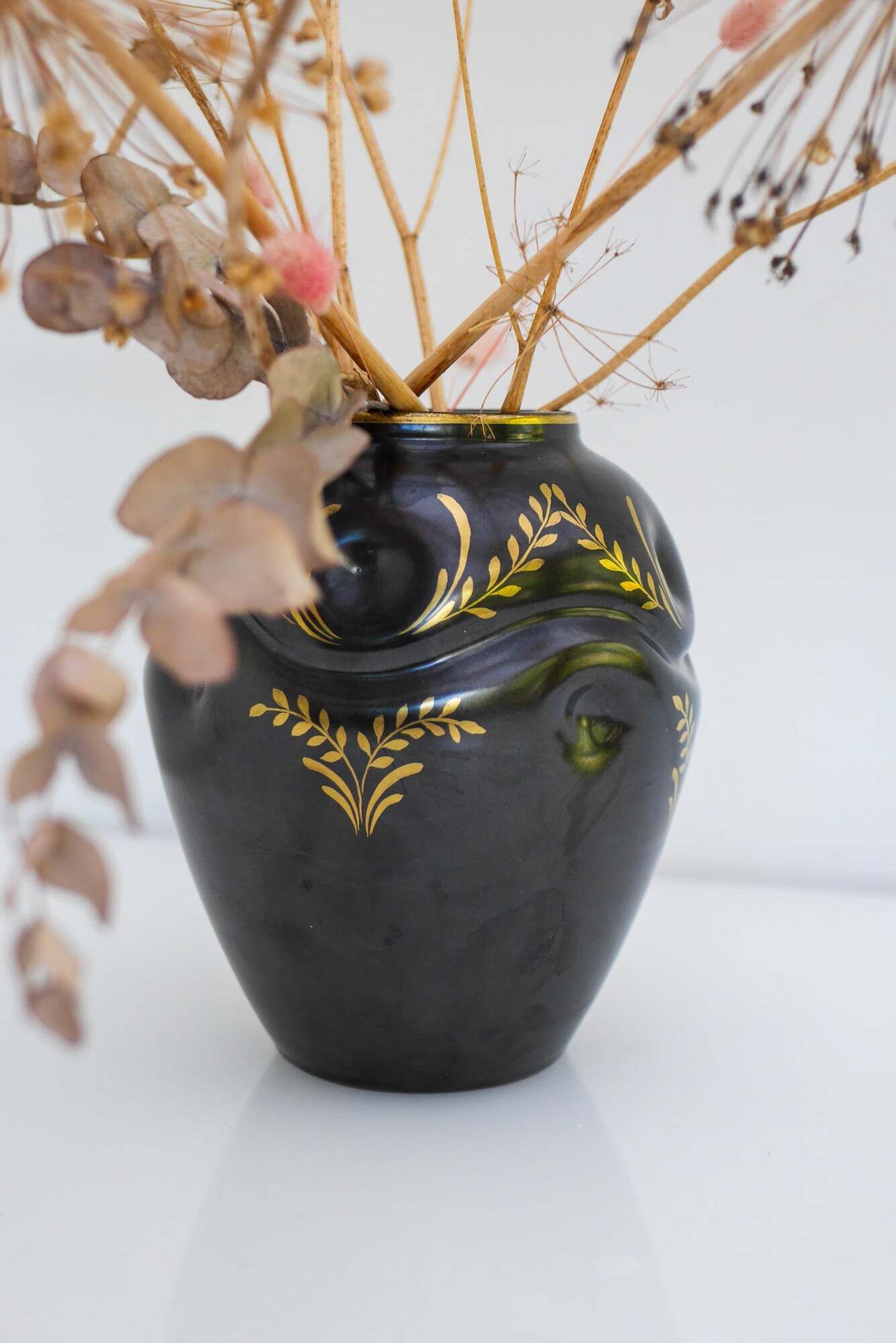 Art Deco Ceramic Vase by Harald Östergren, Upsala Ekeby, Sweden, 1935