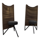 Set of two 1980's Miss Wirt chairs by Philippe Starck for Disform