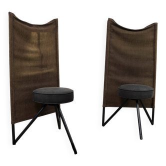 Set of two 1980's Miss Wirt chairs by Philippe Starck for Disform