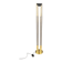 Vintage brass tube light floor lamp, 1980s