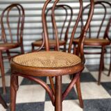 Set of 7 Thonet bistro chairs