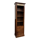 Classic English Teak Books Bookcase