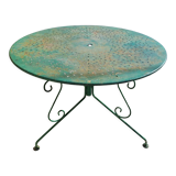 Wrought iron garden table