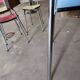 Blue formica table