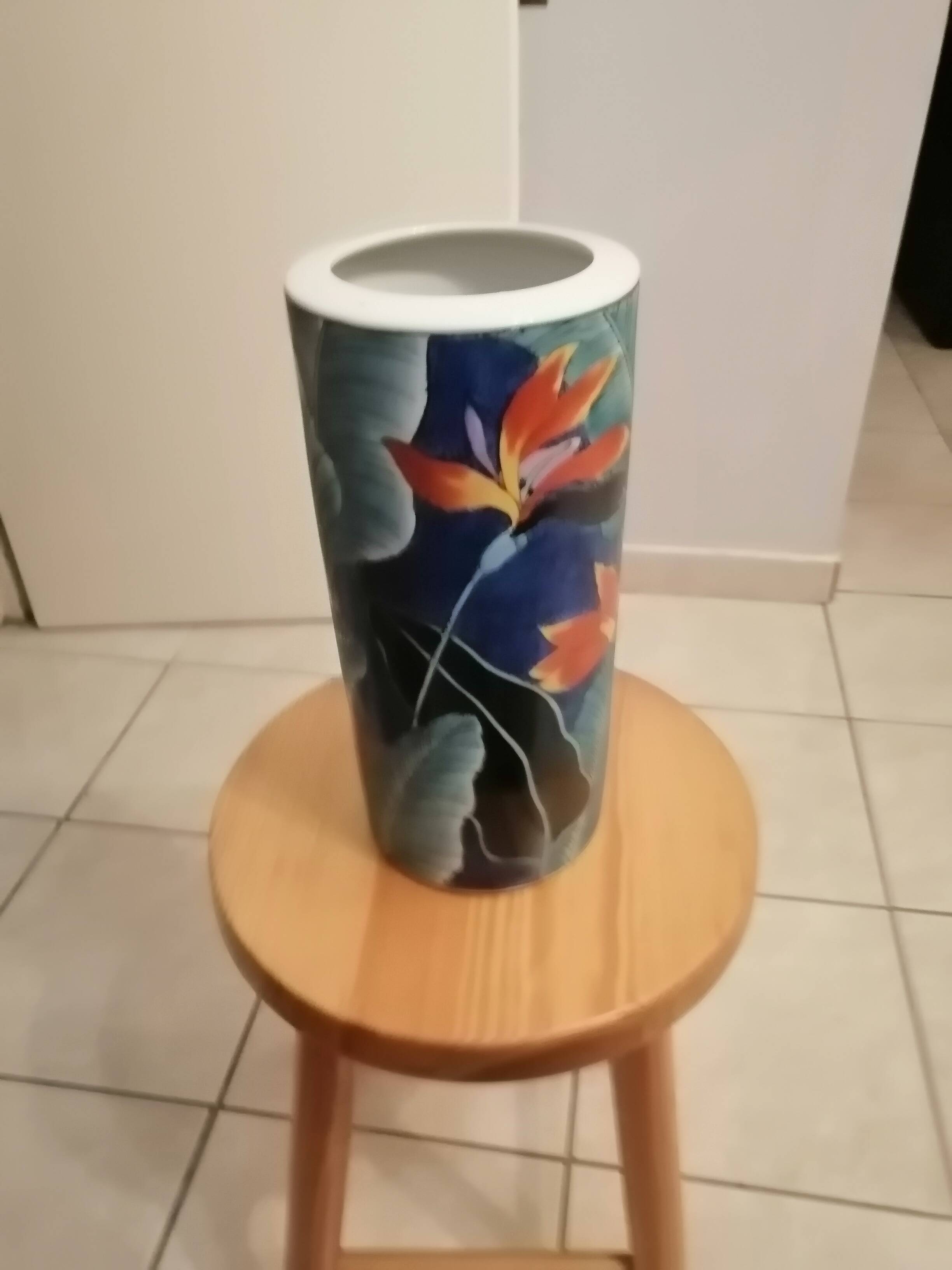 Vase vintage OTOGIRI floral
