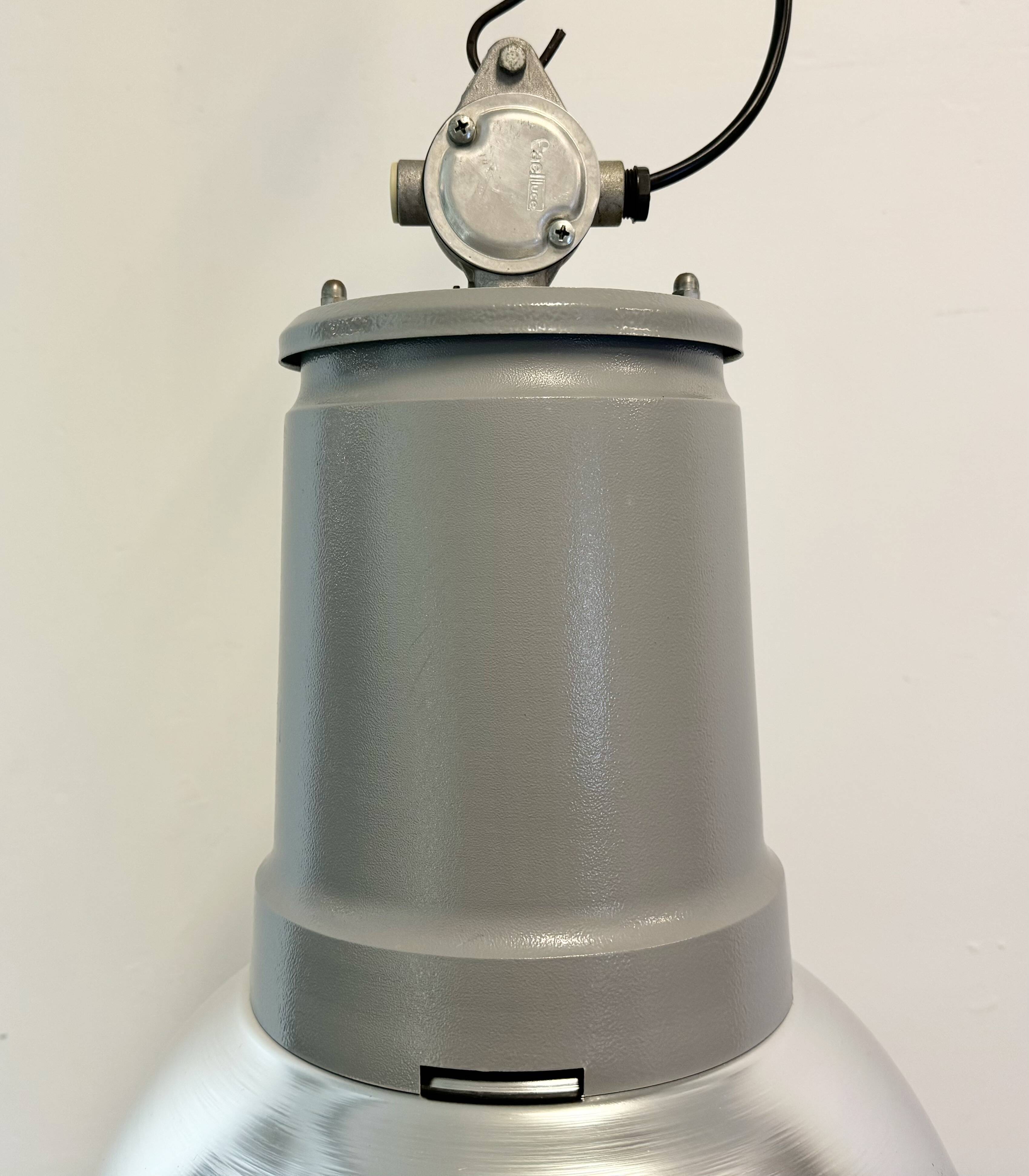 Industrial Italian Aluminium Pendant Lamp from Fael Luce, 1970s