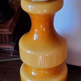 Designer orange glass lamp from the 70s