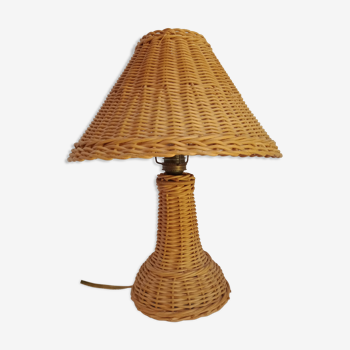 Vintage rattan lamp to install