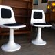 Paire de chaises pied tulipe circa 1970