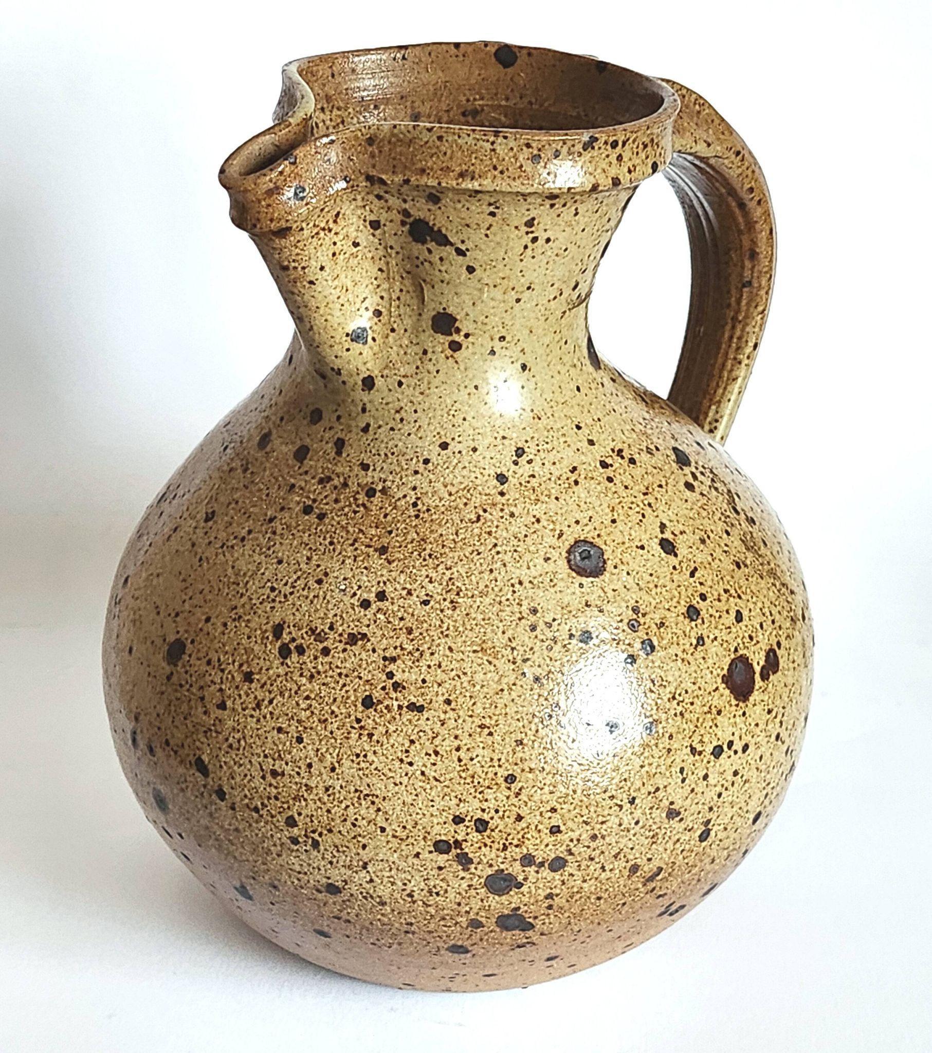 Pichet vase en grès pyrité 20 cm