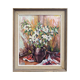 Mid 20th Century "Flower Jar" Swedish Modernist Still Life Oil Painting, Framed
