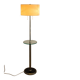 1930s Floor Nickel Lamp with Side Table – Functionalism, Bauhaus