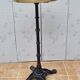 Vintage cast iron and brass "standing" bistro table, 109 cm